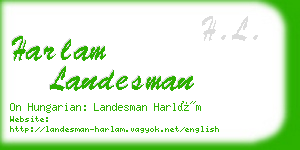 harlam landesman business card